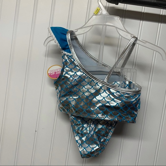 NWT Kidgets 2 Piece Mermaid Bathing Suit Size 24M - Picture 3 of 4